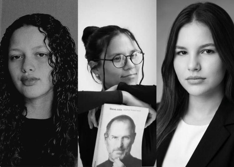 De izquierda a derecha: Helisa Rodríguez, Yoannia Isde García y Daniela Será, fundadoras de "Mi Pincha". Fotos: Cortesía.