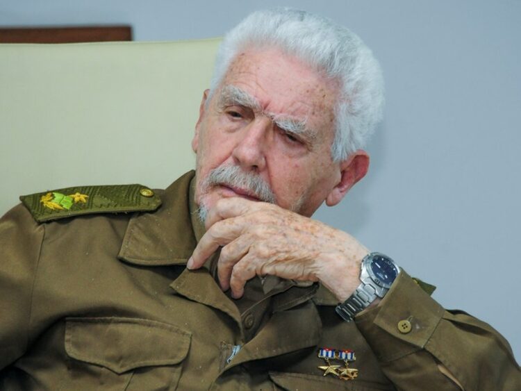 Comandante Ramiro Valdés Menéndez, fallecido el 21 de junio de 2026. Foto: @GobiernoCuba / X.