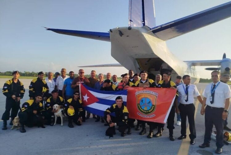 rescatistas Cuba Venezuela terremotos
