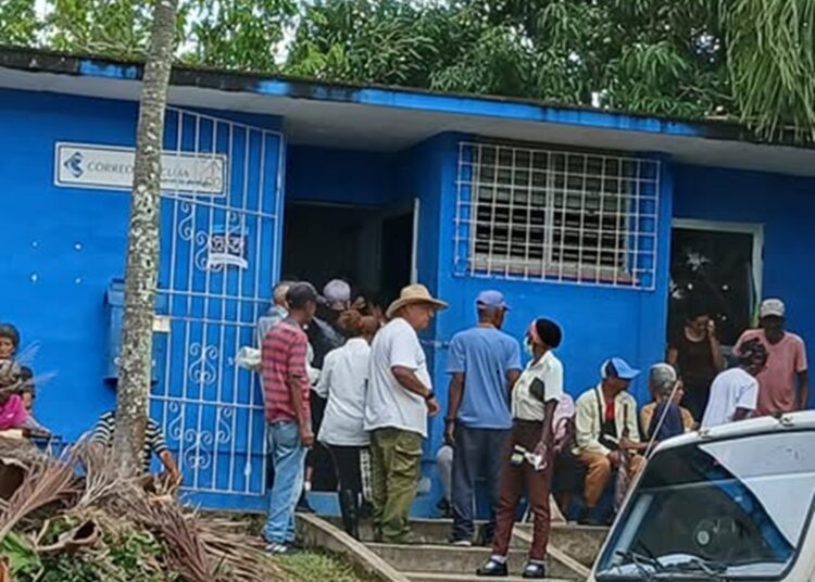 Correo del municipio San Luis, en Pinar del Río, donde fueron robados más de tres millones de pesos destinados al pago de jubilados- Foto: Tomada del perfil de Facebook De Pinar Soy.