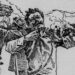 Detalle de la muerte de Charles Crosby, según ilustración publicada por Los Ángeles Herald, en enero de 1898.