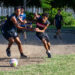 Niños y adolescentes cubanos juegan fútbol en La Habana durante la Copa Mundial de 2026. Foto: Otmaro Rodríguez.