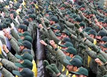 Guardia Revolucionaria iraní. Foto: Abedin Taherkenareh/EFE.
