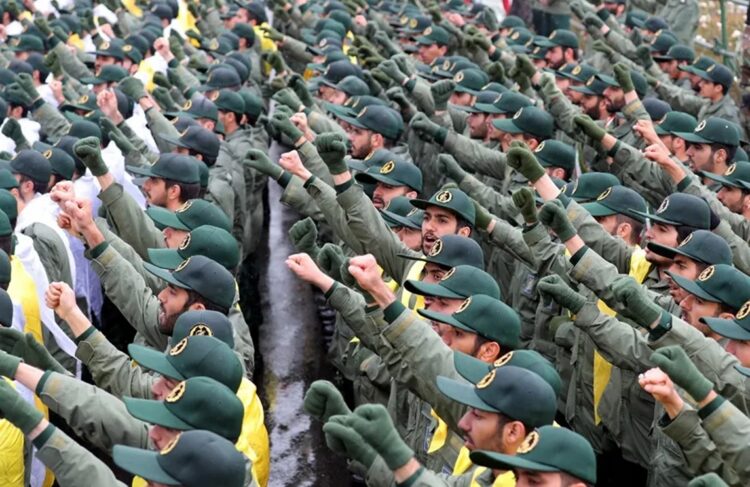 Guardia Revolucionaria iraní. Foto: Abedin Taherkenareh/EFE.
