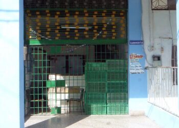 Las carnicerías estatales de La Habana permanecen meses cerradas por falta de productos. Foto:  AMD