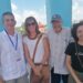 María Antonia Borroto (derecha), fundadora y editora de "El Camagüey", en el Coloquio internacional dedicado a la obra de Nicolás Guillén, junto a Laonardo Sarría, Beatriz Goenaga y Norberto Codina. Foto: Cortesía de la entrevistada.