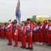 Abanderamiento de la delegación de Cuba a los XXV Juegos Centroamericanos y del Caribe de Santo Domingo. Foto: Tomada del perfil de Facebook de JIT Deporte Cubano.