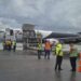 Llegada al aeropuerto de La Habana del primer envío de la nueva ayuda humanitaria de EE.UU., valorada en 100 millones de dólares. Foto: caritascuba.org