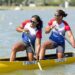 La salida de Yisnolis López (detrás) rompería la principal dupla del canotaje cubano, que ella ha venido conformando en los últimos años junto a la estelar Yarisleidis Cirilo (delante). Foto: Planet Canoe / Facebook / Archivo.