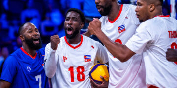 Ya sin posibilidades de avanzar a la siguiente fase, Cuba intentará mantener la permanencia en la Liga de Naciones de Voleibol. Foto: Volleyball World.