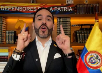 Captura de video tomada de la cuenta oficial en X del presidente electo de Colombia, Abelardo de la Espriella, durante una alocución en sus redes sociales. Foto: @ABDELAESPRIELLA / EFE.