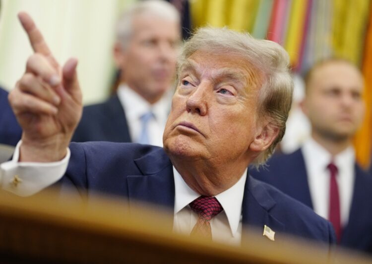 Donald Trump el pasado 24 de julio en la Casa Blanca. Foto: BONNIE CASH /EFE/EPA/ POOL.