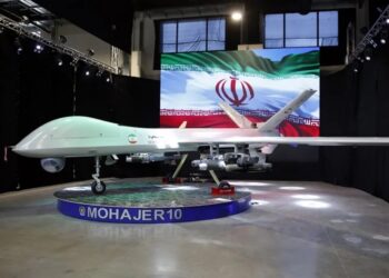 Imagen de archivo de la presentación de un modelo de drones de Irán. Foto: Abedin Taherkenareh / EFE / EPA / Archivo.