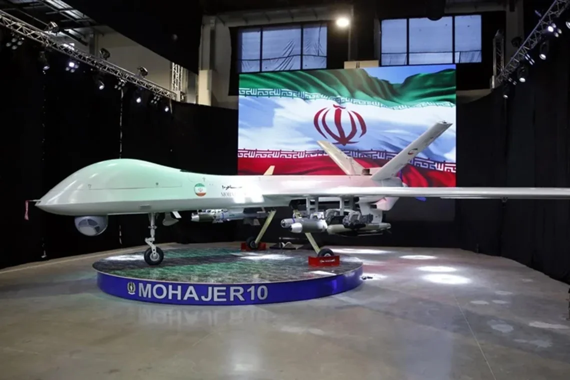 Imagen de archivo de la presentación de un modelo de drones de Irán. Foto: Abedin Taherkenareh / EFE / EPA / Archivo.