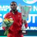 El cubano Manrique Larduet, campeón nacional de Italia en el concurso general de la gimnasia. Foto: Tomada del perfil de Facebook de la Federación Italiana de Gimnasia.