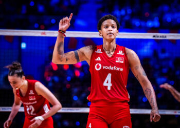 La cubana nacionalizada turca Melissa Vargas, MVP de la final de la Liga de Naciones de Voleibol 2026, ganada por Turquía. Foto: Volleyball World.