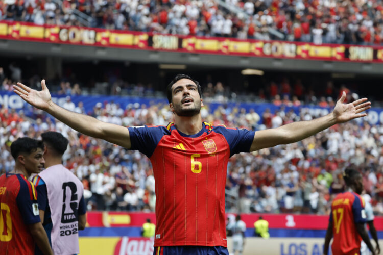 Mikel Merino, el talismán de España. Foto: Lavandeira Jr/EFE