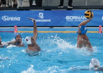Jugada del partido de polo acuático entre Cuba y Venezuela, en los Juegos Centroamericanos y del Caribe Santo Domingo 2026, ganado cerradamente por los cubanos con pizarra de 15-14. Foto: Tomada del perfil de Facebook de JIT Deporte Cubano.