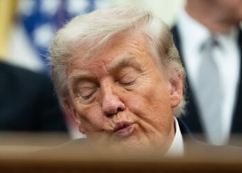 El presidente Donald Trump el pasado 26 de junio en la Oficina Oval de la Casa Blanca. Foto: EFE/EPA/Aaron Schwartz / POOL.