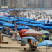 Vista general de la playa de Benidorm durante el primer día de julio, en el que la Comunitat Valenciana acoge a un gran número de visitantes estivales. Foto: EFE/MORELL.