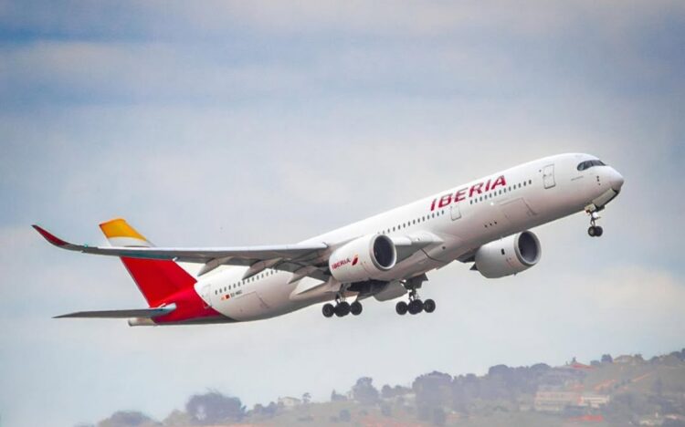 Aeronave de Iberia. Foto: Facebook/Iberia.
