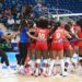 Las jugadoras de Cuba celebran su triunfo por 3-0 sobre República Dominicana para volver al podio de un torneo continental Norceca después de 15 años sin lograrlo. Foto: @Norceca_Info / X.