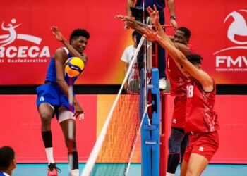 Cuba cerró la Copa Panamericana con una derrota en cinco sets ante República Dominicana en la disputa del quinto puesto. Foto: Tomada de la Agencia Cubana de Noticias (ACN).