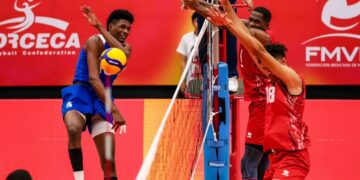 Cuba cerró la Copa Panamericana con una derrota en cinco sets ante República Dominicana en la disputa del quinto puesto. Foto: Tomada de la Agencia Cubana de Noticias (ACN).