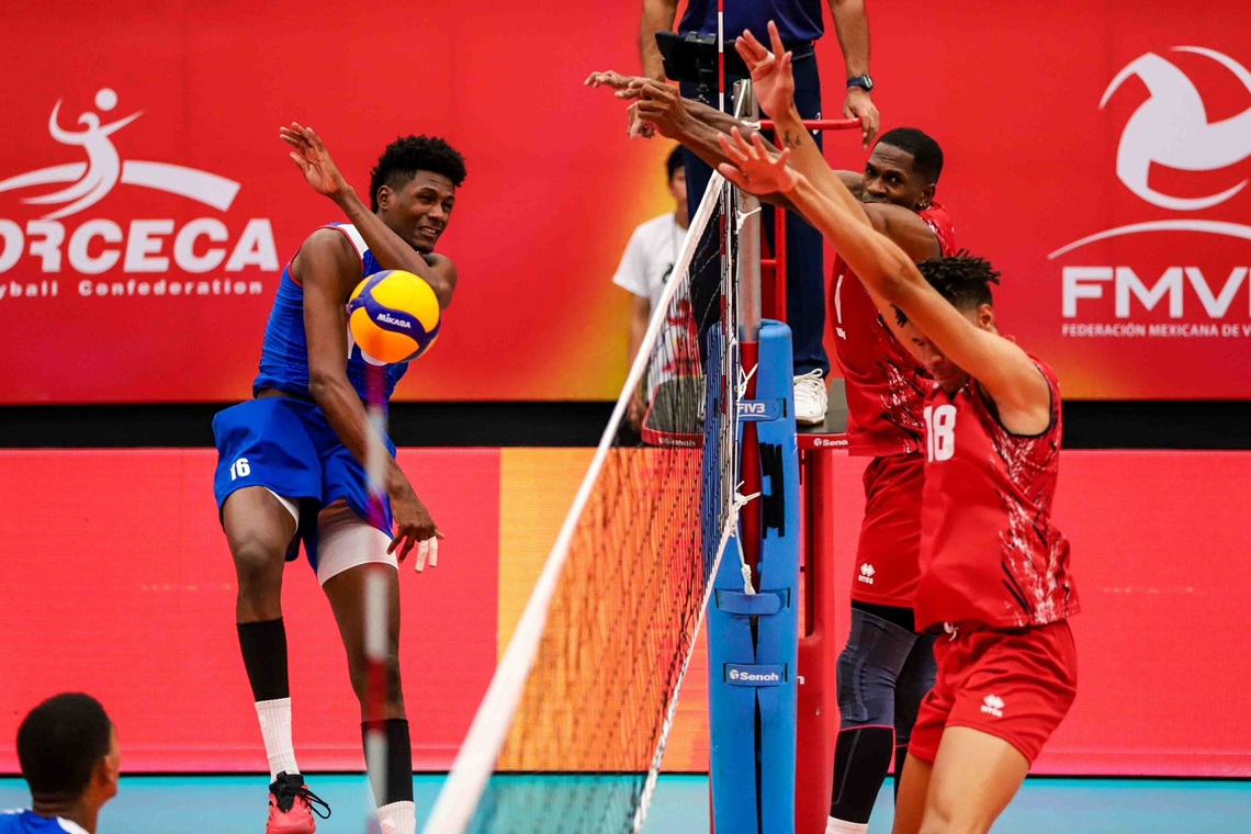 Cuba cerró la Copa Panamericana con una derrota en cinco sets ante República Dominicana en la disputa del quinto puesto. Foto: Tomada de la Agencia Cubana de Noticias (ACN).
