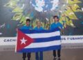 Delegación cubana ganadora de cinco medallas en la Olimpiada Internacional de Ciencias de la Tierra, celebrada en la ciudad italiana de Turín. Foto: Tomada del perfil de Facebook de Juventud Técnica.