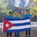 Delegación cubana ganadora de cinco medallas en la Olimpiada Internacional de Ciencias de la Tierra, celebrada en la ciudad italiana de Turín. Foto: Tomada del perfil de Facebook de Juventud Técnica.
