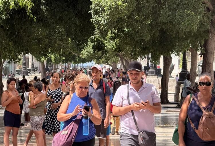 Muchas personas salieron de sus casas buscando refugio en zonas alejadas de construcciones. Foto: RA.