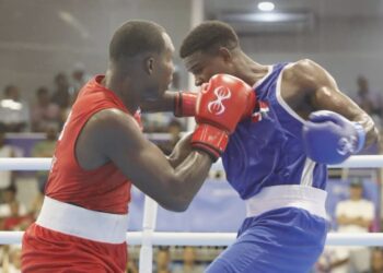 La derrota en la final del doble campeón olímpico Julio César La Cruz (derecha) remató el naufragio del boxeo cubano en santo Domingo 2026. Foto: Facebook JIT Deporte Cubano