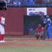 Cartel publicitario durante un partido de la 64 Serie Nacional de Béisbol. Foto: Captura de video de la transmisión del partido compartida en las redes sociales / Archivo.