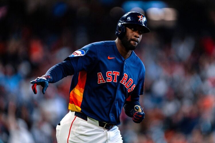 El cubano Yordan Álvarez. Foto: @astros / X / Archivo.