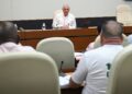 Díaz-Canel chequea el aseguramiento del abasto de agua en La Habana. Foto:Facebook/Presidencia Cuba.