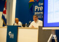 El viceprimer ministro y titular de Comercio Exterior, Óscar Pérez-Oliva ofreció este jueves una rueda de prensa en la que informó de estas nuevas disposiciones.
