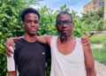 El estudiante de danza Jhonever Hernández Romero y su padre, su gran aliado. Foto: Ariel Dacal.