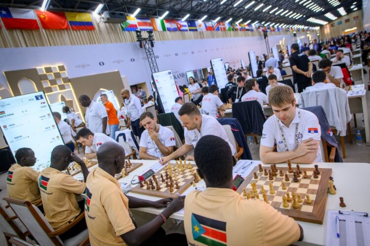Ronda de apertura de la 46ª Olimpiada Mundial de Ajedrez. Foto: @FIDE_chess / X.