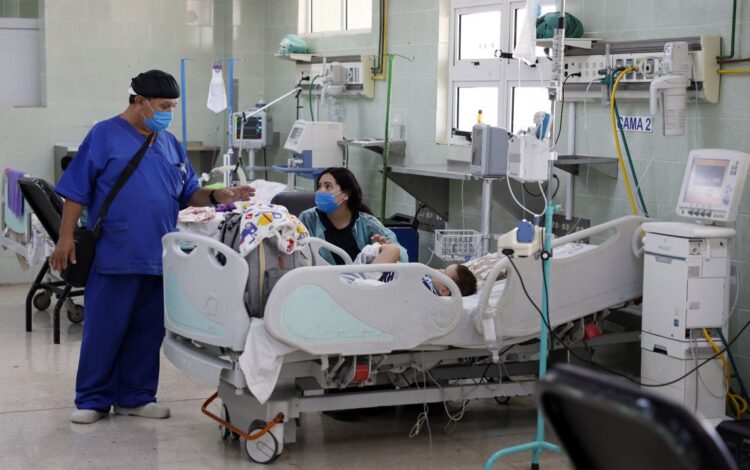 Una sala de terapia intensiva en el hospital pediátrico Juan Manuel Marques este miércoles, en La Habana. Foto: Ernesto Mastrascusa/EFE.
