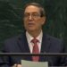 El canciller cubano, Bruno Rodríguez, habla ante la Asamblea General de la ONU, el 27 de septiembre de 2026. Foto: @CubaMINREX / X.