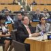 Fotografía tomada de la cuenta oficial en X del canciller cubano, Bruno Rodríguez, durante una reunión ministerial de la Celac, en el contexto de la Asamblea General de la ONU, en Nueva York. Foto: @BrunoRguezP / X / EFE.