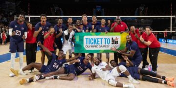 Tras derrotar a Canadá por 3-1, el equipo de Cuba logró la clasificación olímpica para Los Ángeles 2026. Foto: NorcecaInfo / Facebook.