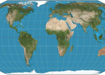 Proyección Equal Earth.