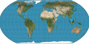 Proyección Equal Earth.