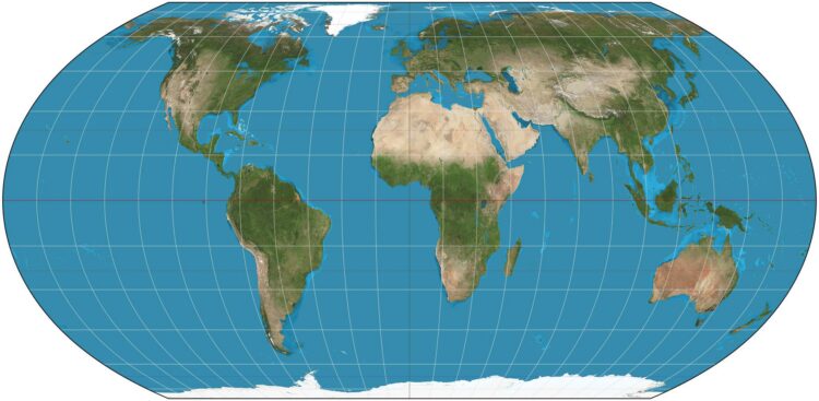 Proyección Equal Earth.