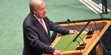Antonio Guterres habla en la 81.ª sesión de la Asamblea General de la ONU. Foto: MICK TSIKAS/ EFE/EPA.
