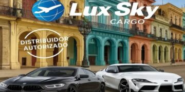 Fragmento de imagen publicitaria de Lux Sky Cargo. Foto: Tomada del perfil de Facebook de la empresa.