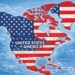 Polémico mapa de parte de América publicado por Donald Trump en las redes sociales.