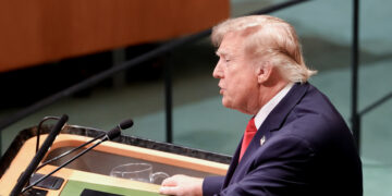 Donald Trump en la 81ª Asamblea General de Naciones Unidas, este martes en Nueva York. Foto:  Octavio Guzmán/EFE.